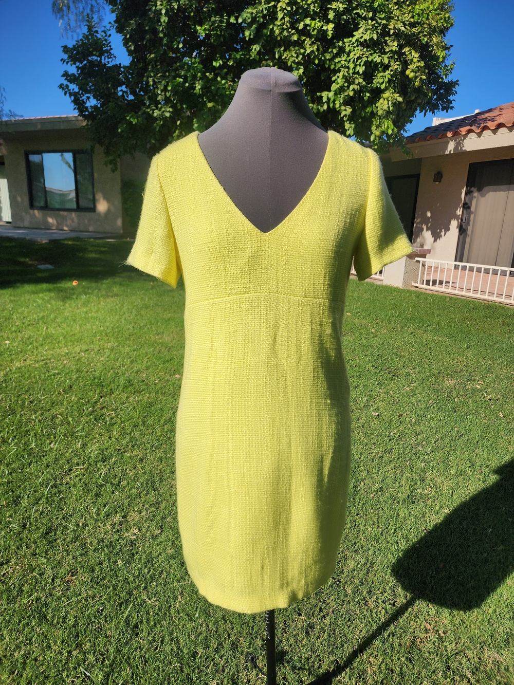 Blaque Label. Yellow Tweed Day Dress